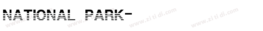 national park字体转换